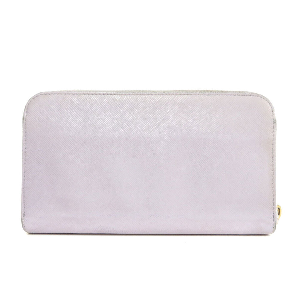 Prada Saffiano Leather coin purse Long Wallet Black